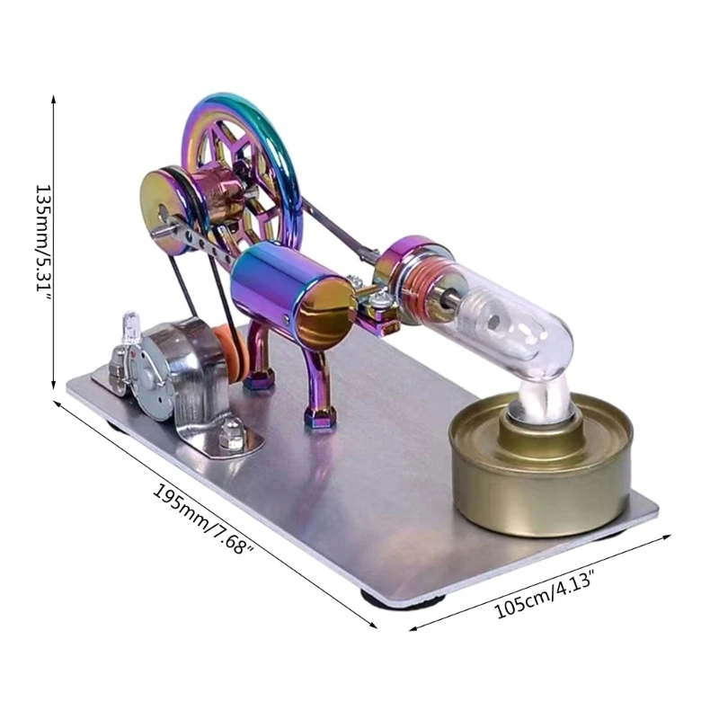 Stirling Engine Steam Heat Educational Model Education Toy Low Temperature Stirling Engine Model Generator Desk Model