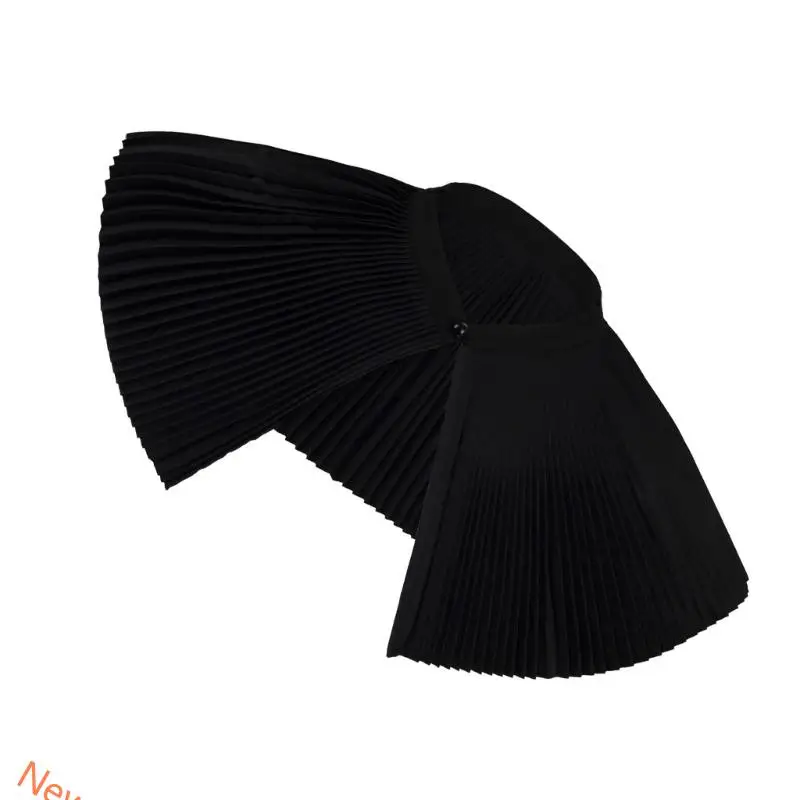 Artistic Accordion Pleated Collar Set of Practical Polyester Neck Wrap Cosplay LXAD