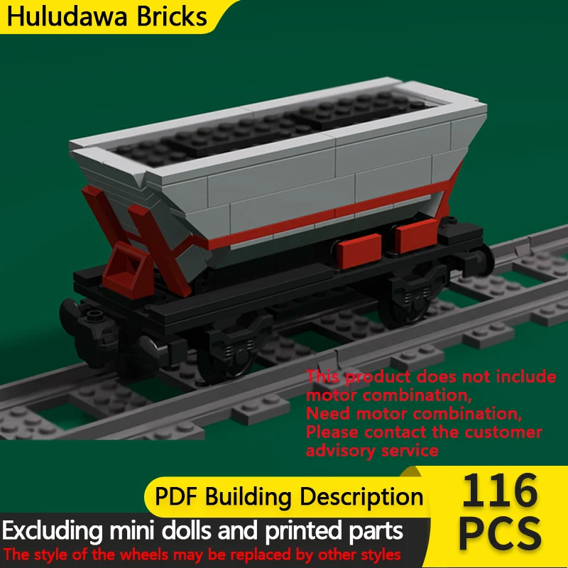 

Модель городской автомобиль MOC, строительные кирпичи, железнодорожный транспорт, бункер, тележка, модульная технология, детские праздничные подарки, сборка игрушек, костюм