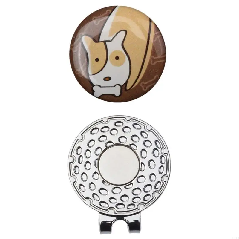 Y51d drôle golf ball marker hat clip golf hat clip golf chapeau clip magnétique ball marker