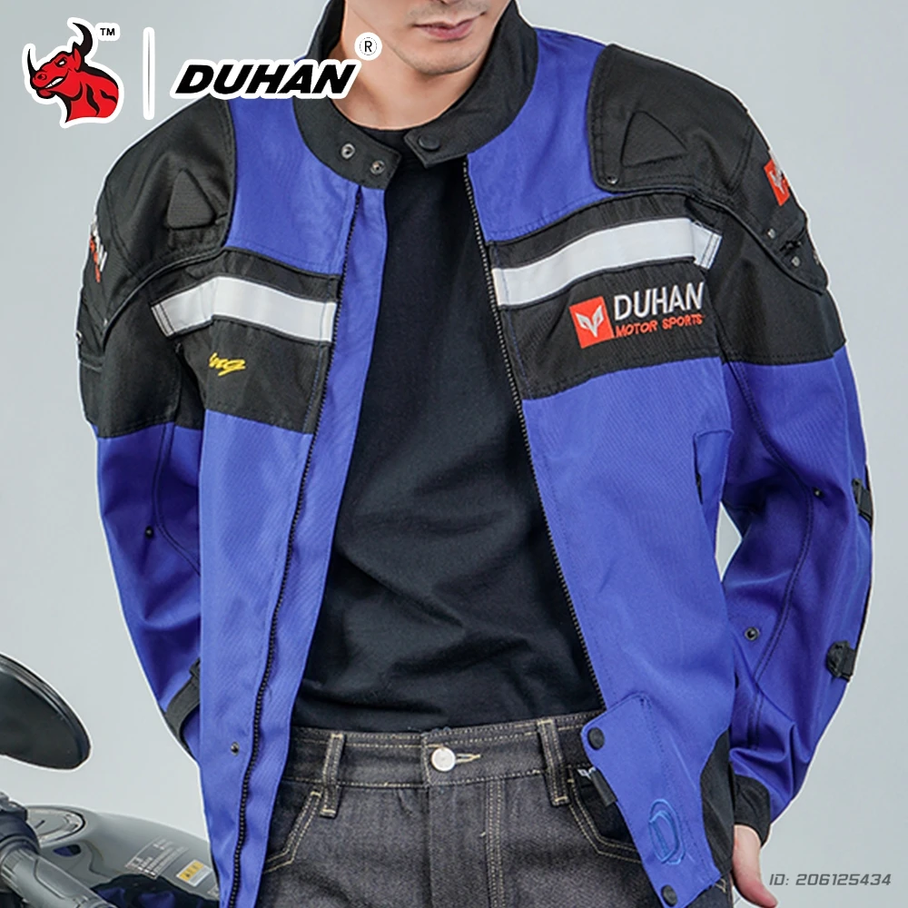 

Four Seasons Motorcycle Jacket for Men All Weather Windproof Wear-resistant Moto Gear for Daily Riding and Protection