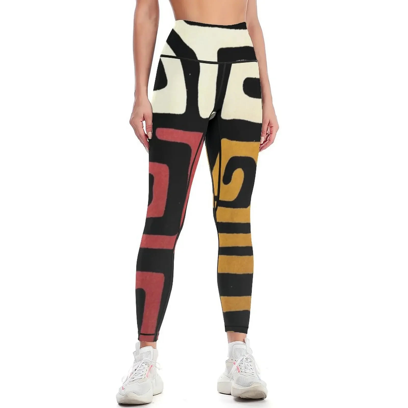 African Mudcloth Leggings workout shorts Sports female gym clothing exercise clothing for Womens Leggings