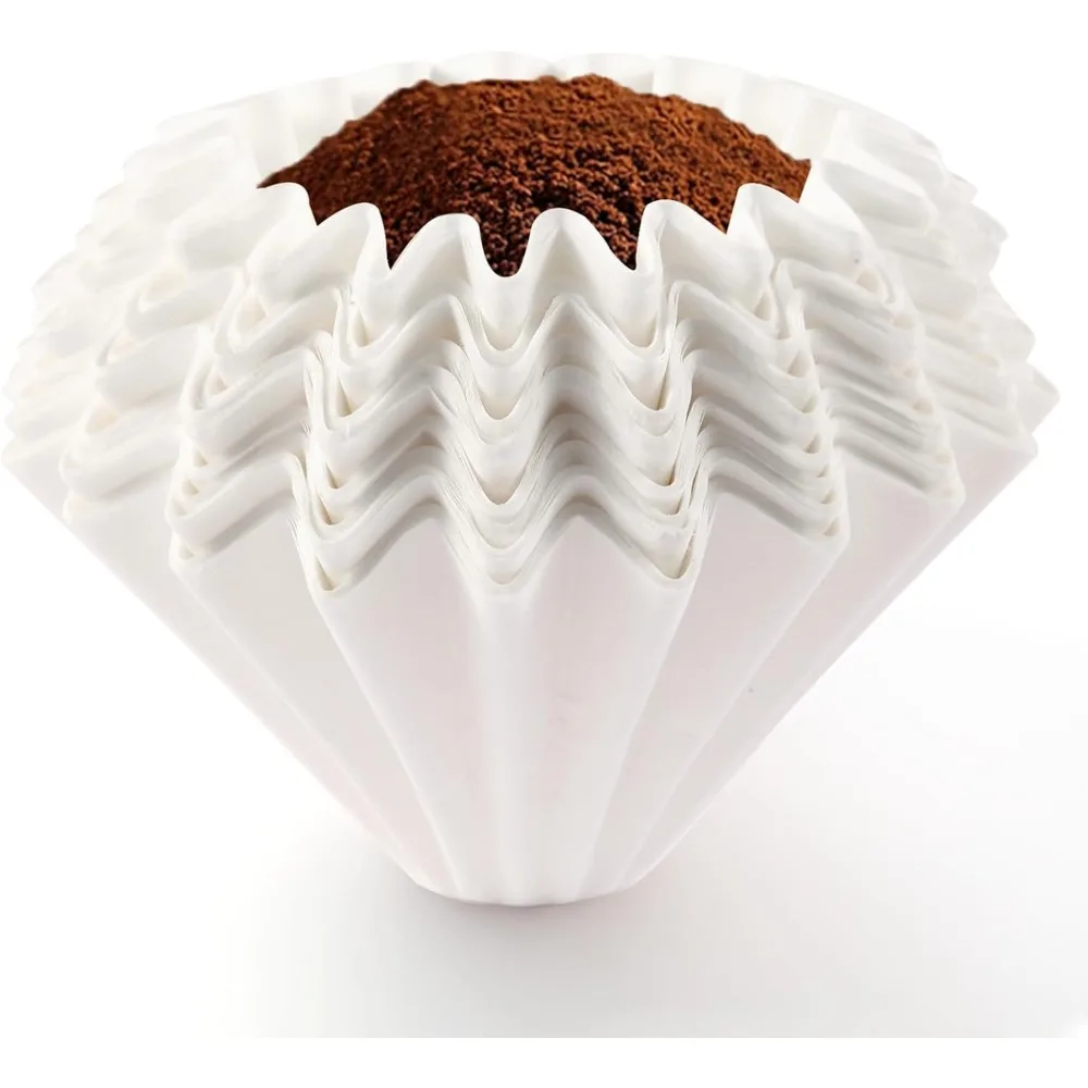 

200 Pack White Pour Over Coffee Filters for Stagg XF Drip Maker, Spill-Proof & Eco-Friendly
