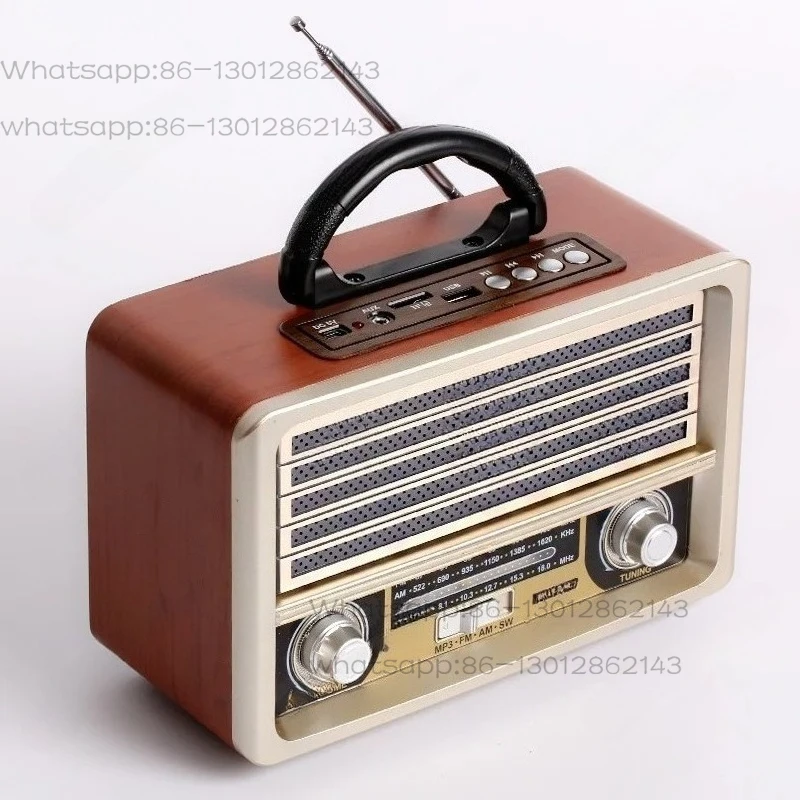 

Популярная классическая винтажная портативная радиостанция AM/FM с 3 диапазонами, работающая от солнечной энергии, с USB/TF слотом для использования на открытом воздухе.