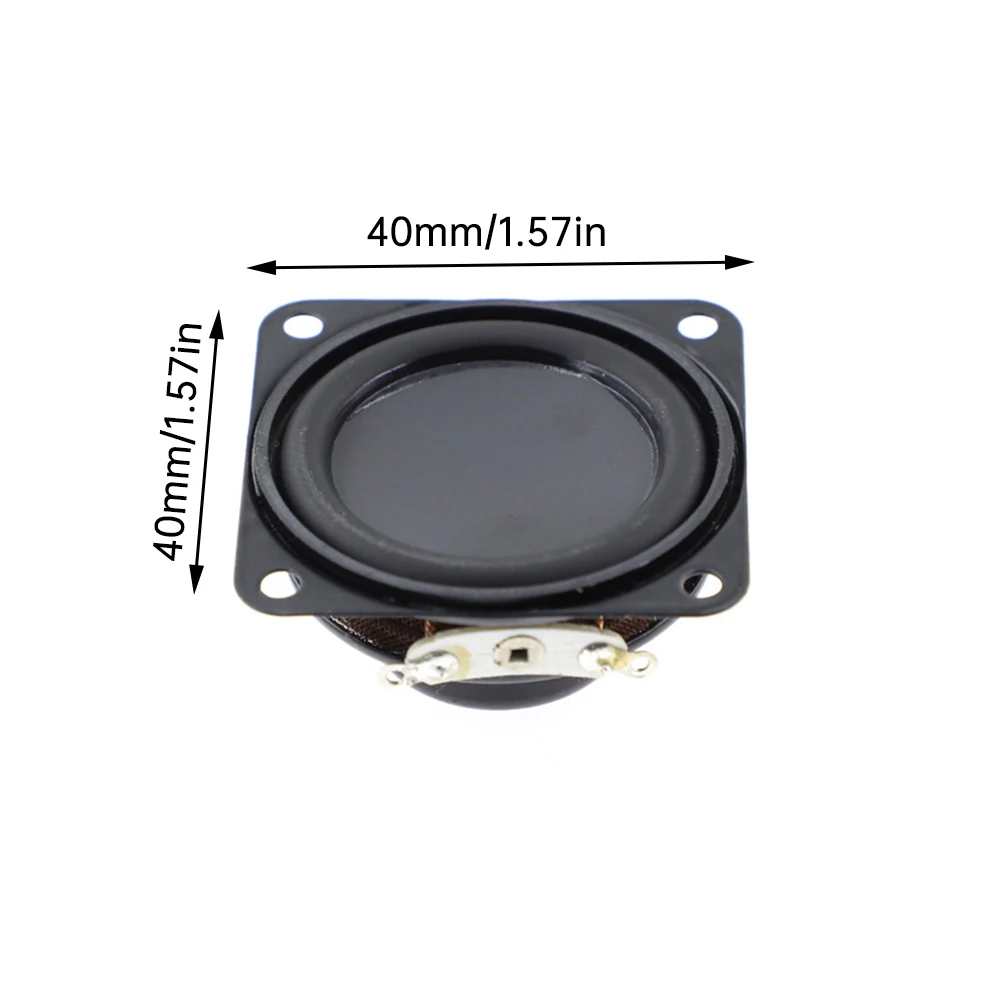 40mm interner magnetischer Lautsprecher 4 ω 3w/5w Voll frequenz lautsprecher 40mm quadratisches Horn 0-20kHz für Walkie-Talkies Bluetooth-Lautsprecher