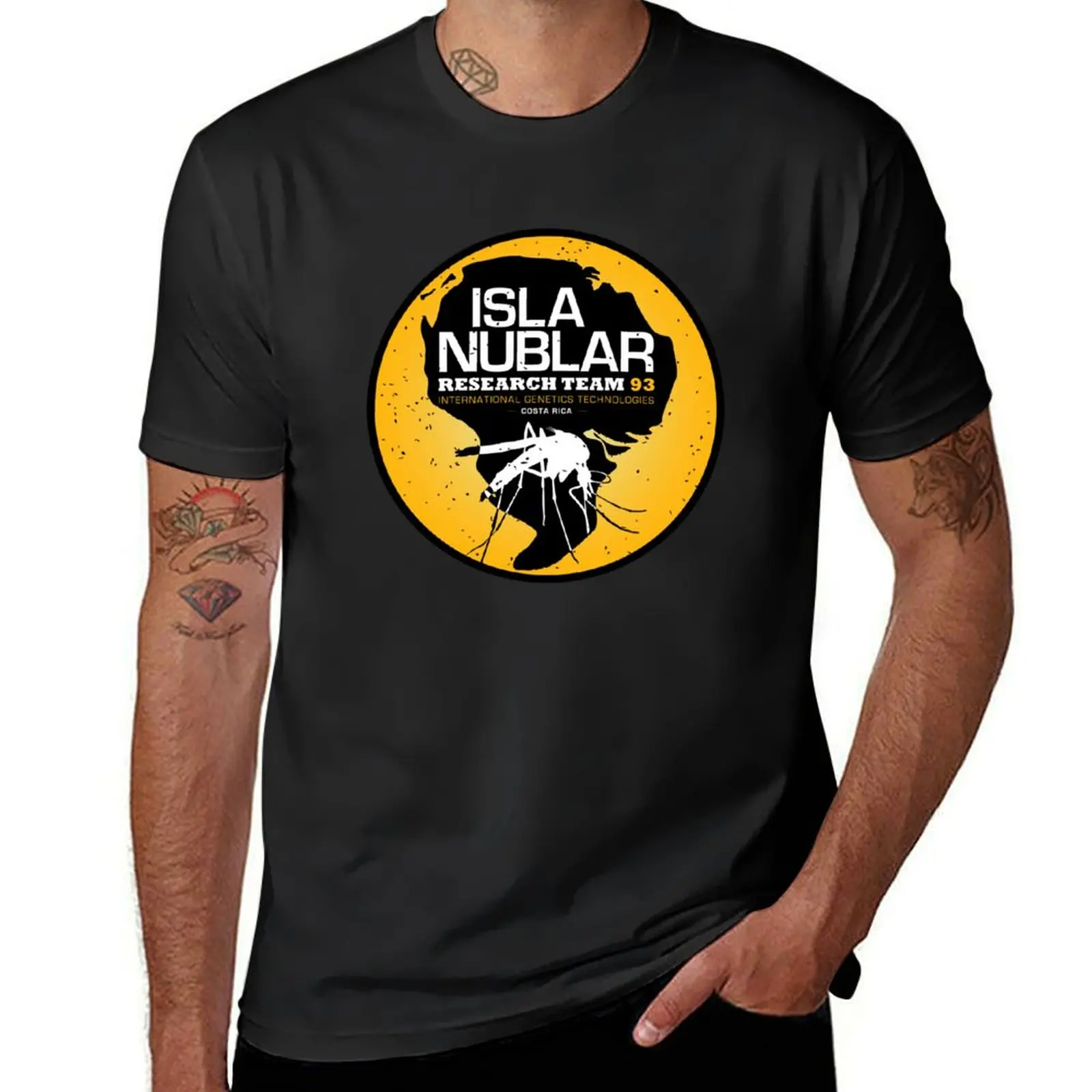 Isla Nublar Research Team T-Shirt graphics vintage clothes mens workout shirts