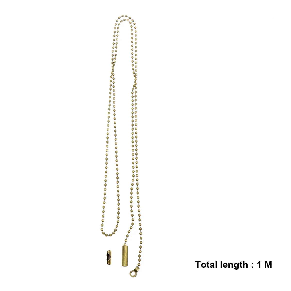 2Pcs Chain Extension Beaded Pull Chain Connector Ceiling Fan Lamp Accessories Replacement Pull Cord Wall Switch