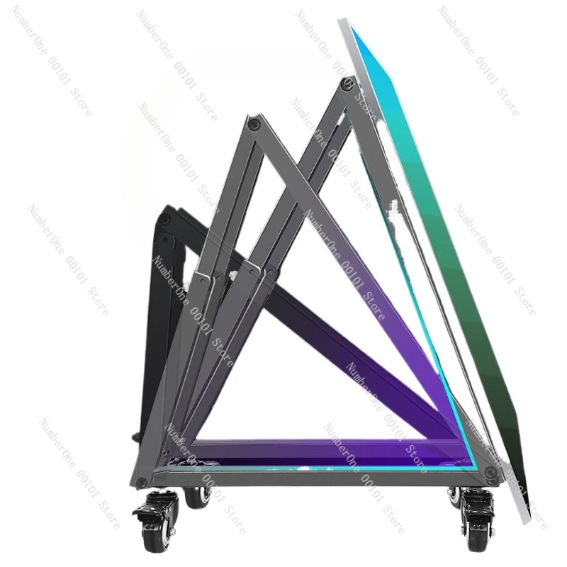 Stage Meeting Low TV Stand Lifting Adjustable Rotating Floor 55/65/70/75/85 inch