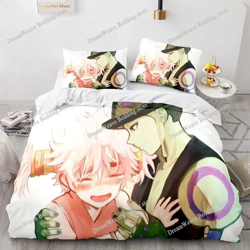 

HUNTER×HUNTER Bedding Set Single Twin Full Queen King Size Bed Set Adult Kid Bedroom Duvet Cover Sets Bed Furniture Set Bedroom