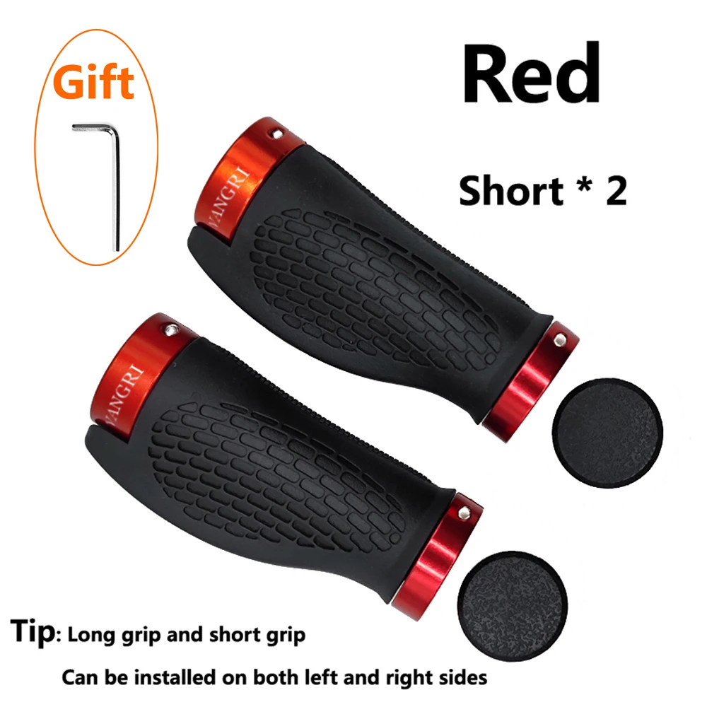 SHIZIWANGRI Fahrradlenkergriffe, langer und kurzer Gummigriff für Twist Shifter, Dual-Ring-Lock, Handauflage, passend für MTB-Faltrad – Detail 12