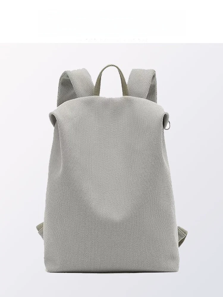 Casual Travel Commuter Backpack Large Capacity Laptop Bag Unisex Lightweight Shoulder Bag Soft Material Zipper Closure Daily Use