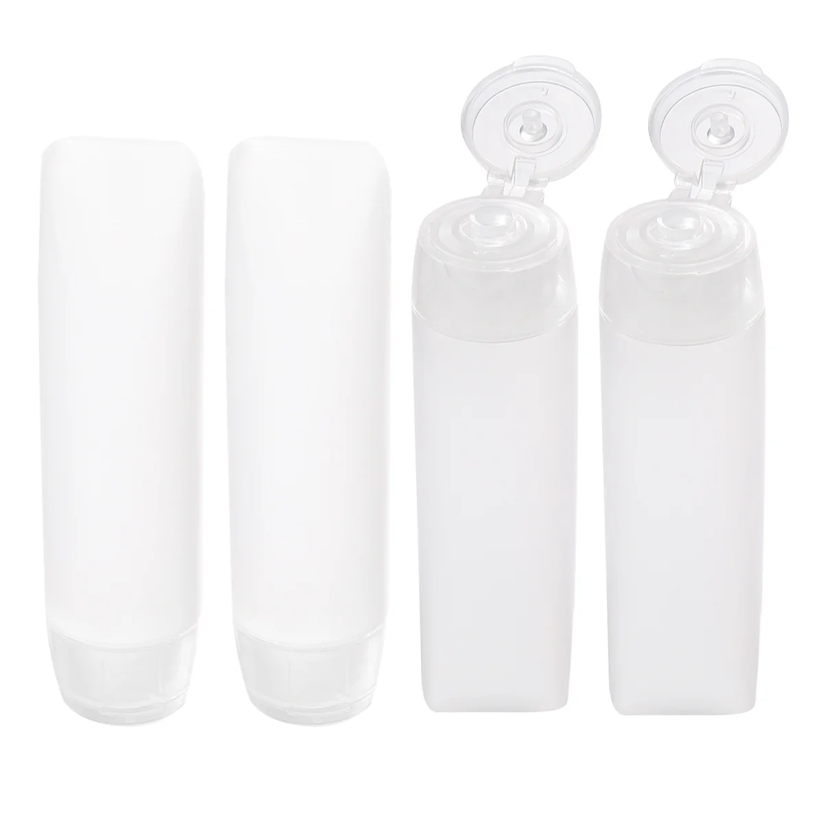 

4Pcs 30ml Empty Squeeze Bottles Durable Travel Containers Refillable Cosmetics Tubes Lightweight Lotion Dispenser
