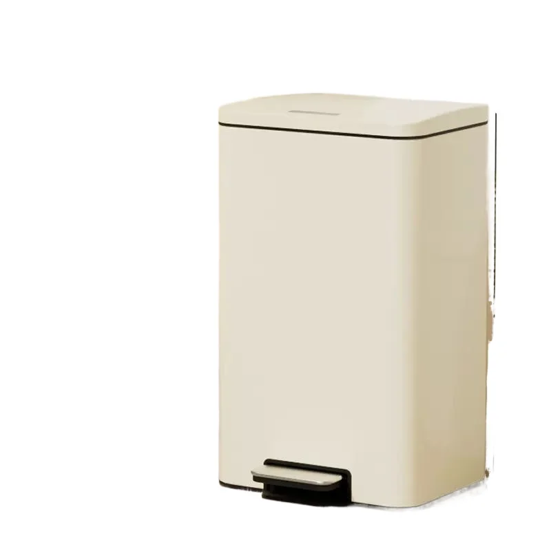 

Trash can, square bedroom foot-operated, with lid, bathroom, living room, kitchen special light luxury, large size, room