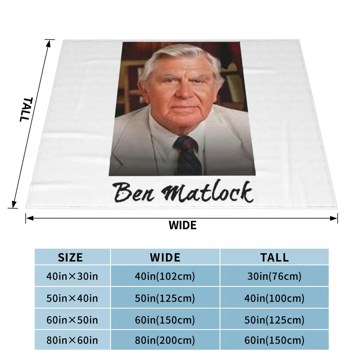 Cool Ben Matlock Funny Tv Lawyer Drama White Retro Vintage 80'S Sitcom Matlock d Throw Blanket warm blanket for winter