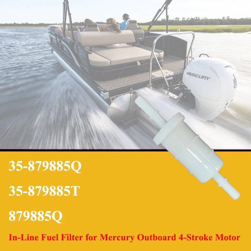 

Линейный топливный фильтр подвесного 4-тактного двигателя Mercury 35879885Q 35-879885Q 35879885T 35-879885T 879885Q -OEM Номер детали 35879885Q