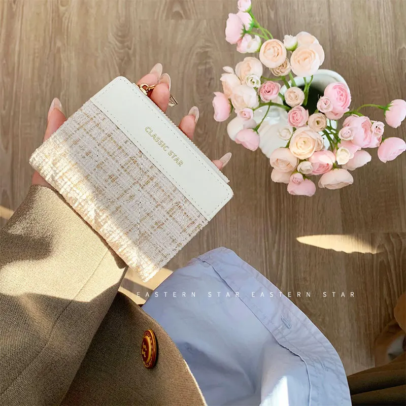 Large Capacity Women's Wallet Solid Color Minimalist Design For Students And Daily Use