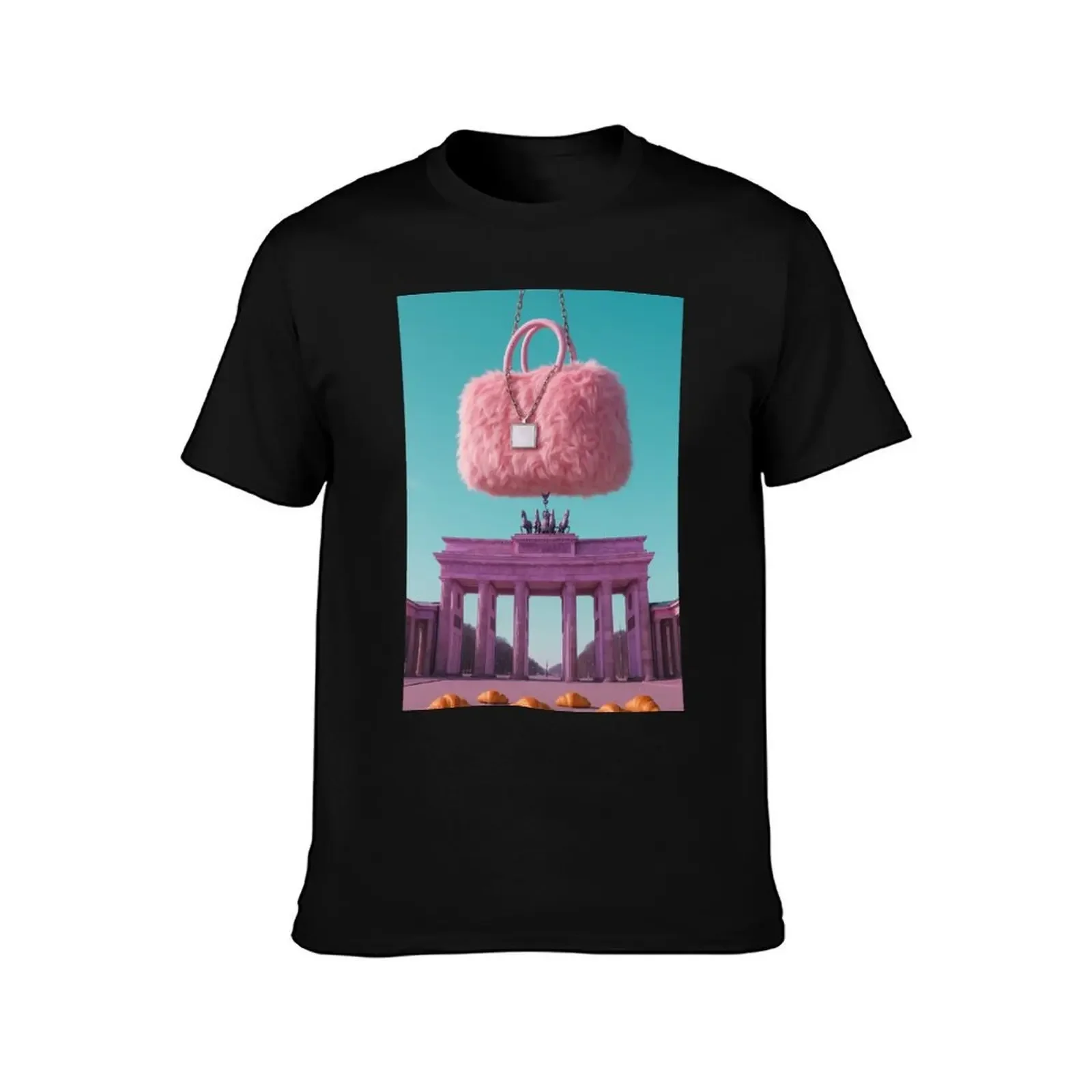 Croissants for breakfast at the Brandenburg Gate T-Shirt valentines clothes Funny t-shirt tee shirts for men