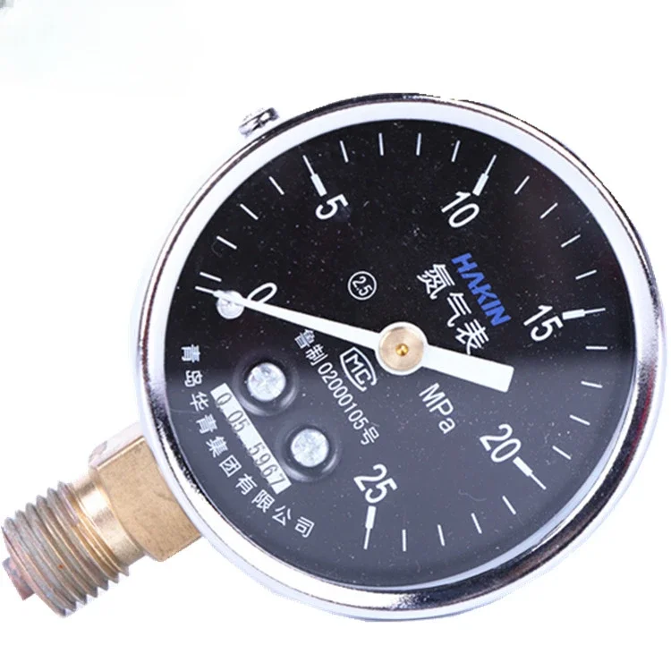 Oxygen Acetylene Propane YQD-09 Nitrogen Head of Pressure Meter Pressure Reducer Valve Accessories Nitrogen Pressure Gauge