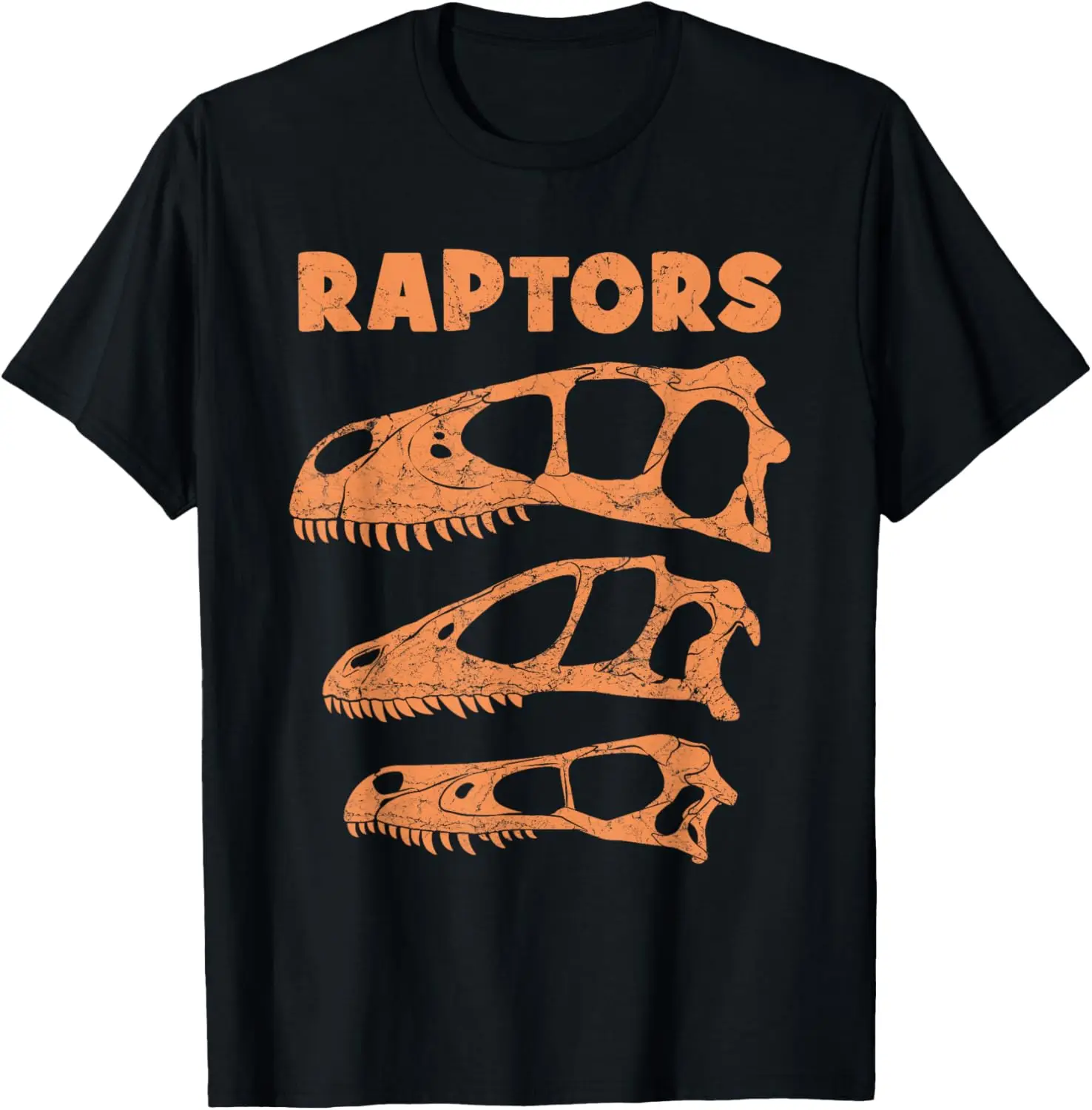 Utahraptor Deinonychus Velociraptor Skull Fossil Hunter T-Shirt