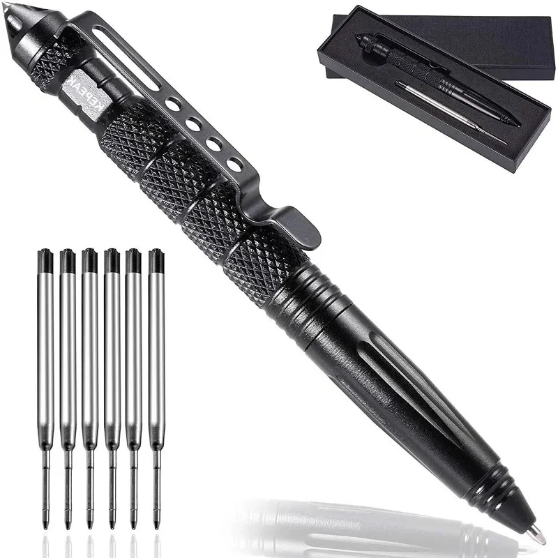 Ochrona osobista na zewnątrz Pióro OutdoorSports Camping Artykuły do samoobrony Wielofunkcyjne Mini Kieszonkowe Antypoślizgowe Wytrzymałe