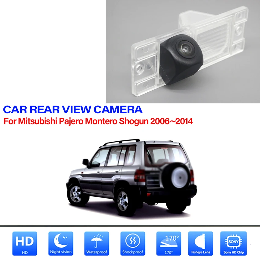 HD 1080x720P Car Fisheye Camera For Mitsubishi Pajero Montero Shogun 2006~2012 2013 2014 Car Backup Reverse Parking Monitor