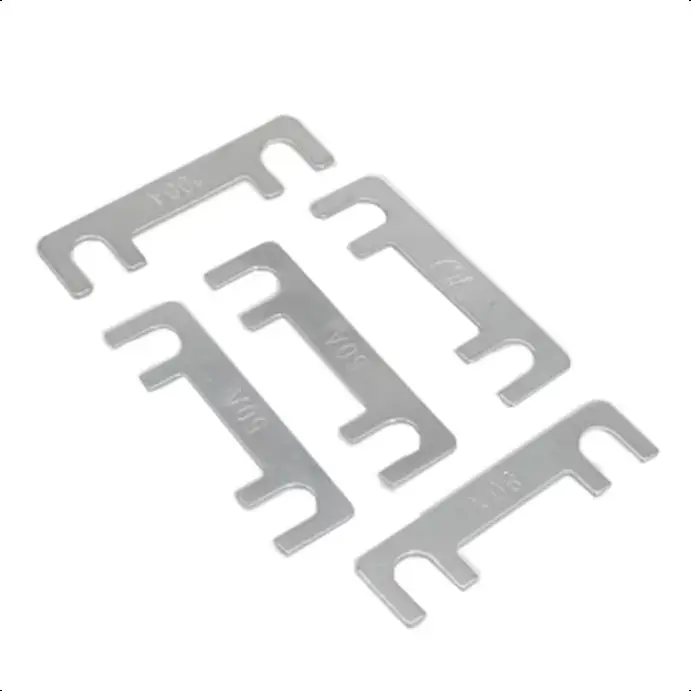 Picture 4: 【20-2PCS】30A-150A 32V Auto Fuse Flat Zinc Chip Small Fuse Sheet Fork Type Bolt Battery Fuse Car Modification Stand Fuse Box