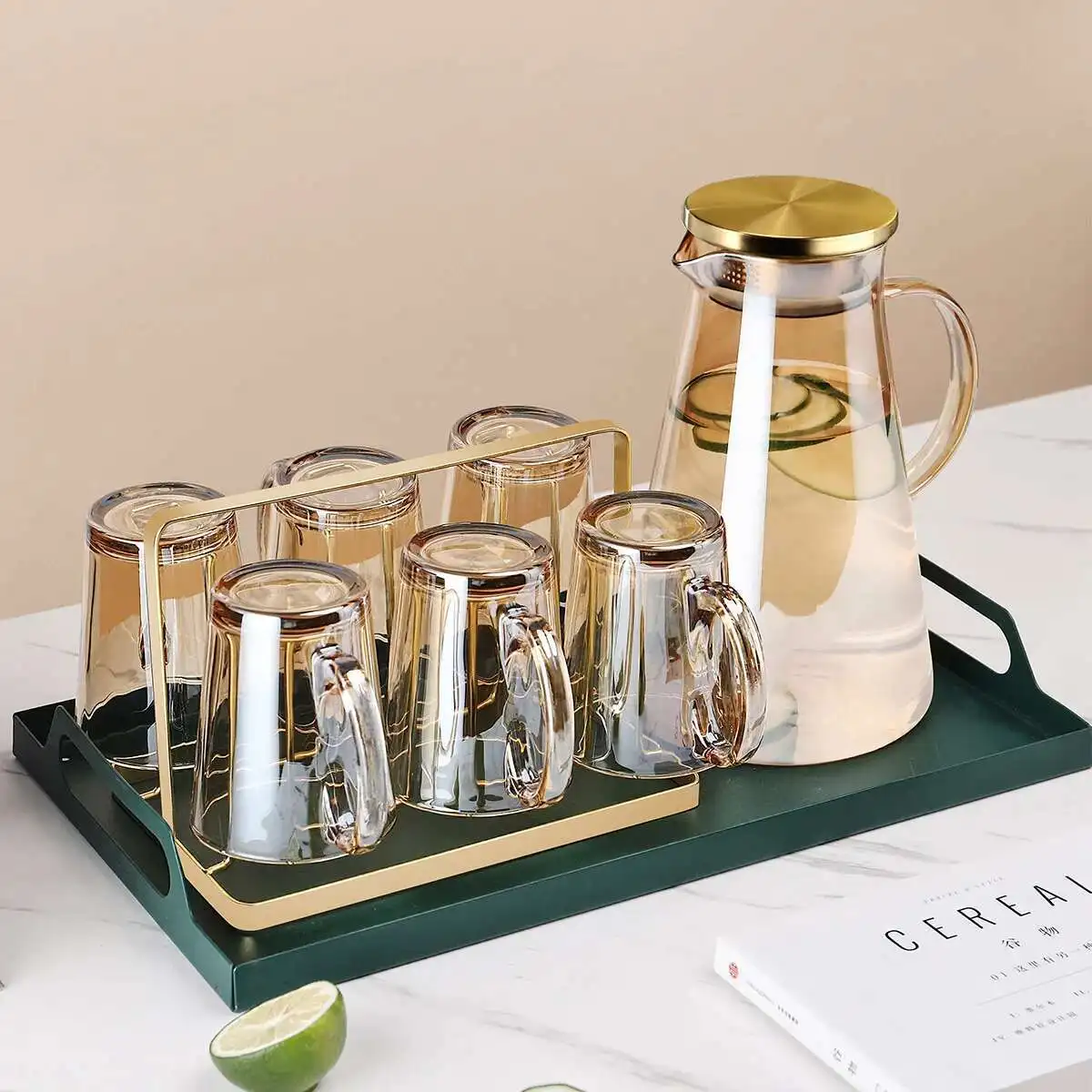 Creative modern home decoration living room tea table ornaments light luxury moving new house gifts wedding gifts practical