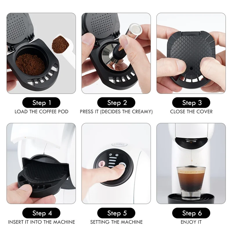 Suporte substituível popular para adaptador de café em pó dolce gusto, máquina de café expresso adequada para genio s e piccolo xs