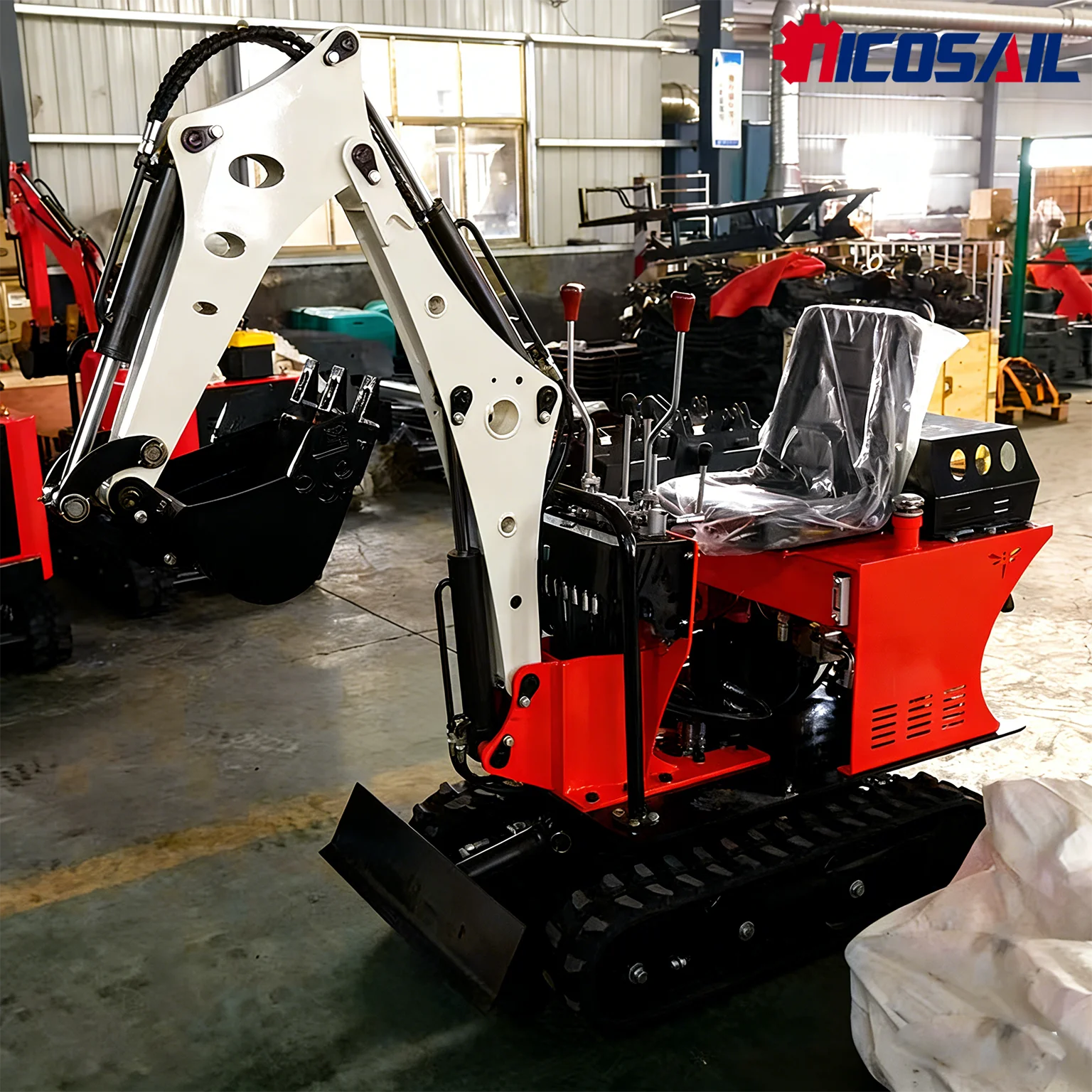 0.8 Ton Mini Excavator with EPA CE Certification, Small Digger for Farm & Garden