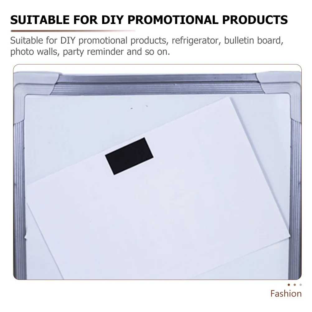 250Pcs Magnetic Sheets DIY Flexible Double-Sided Self-Adhesive Magnetic Paper for Photos Cards Personalized Display