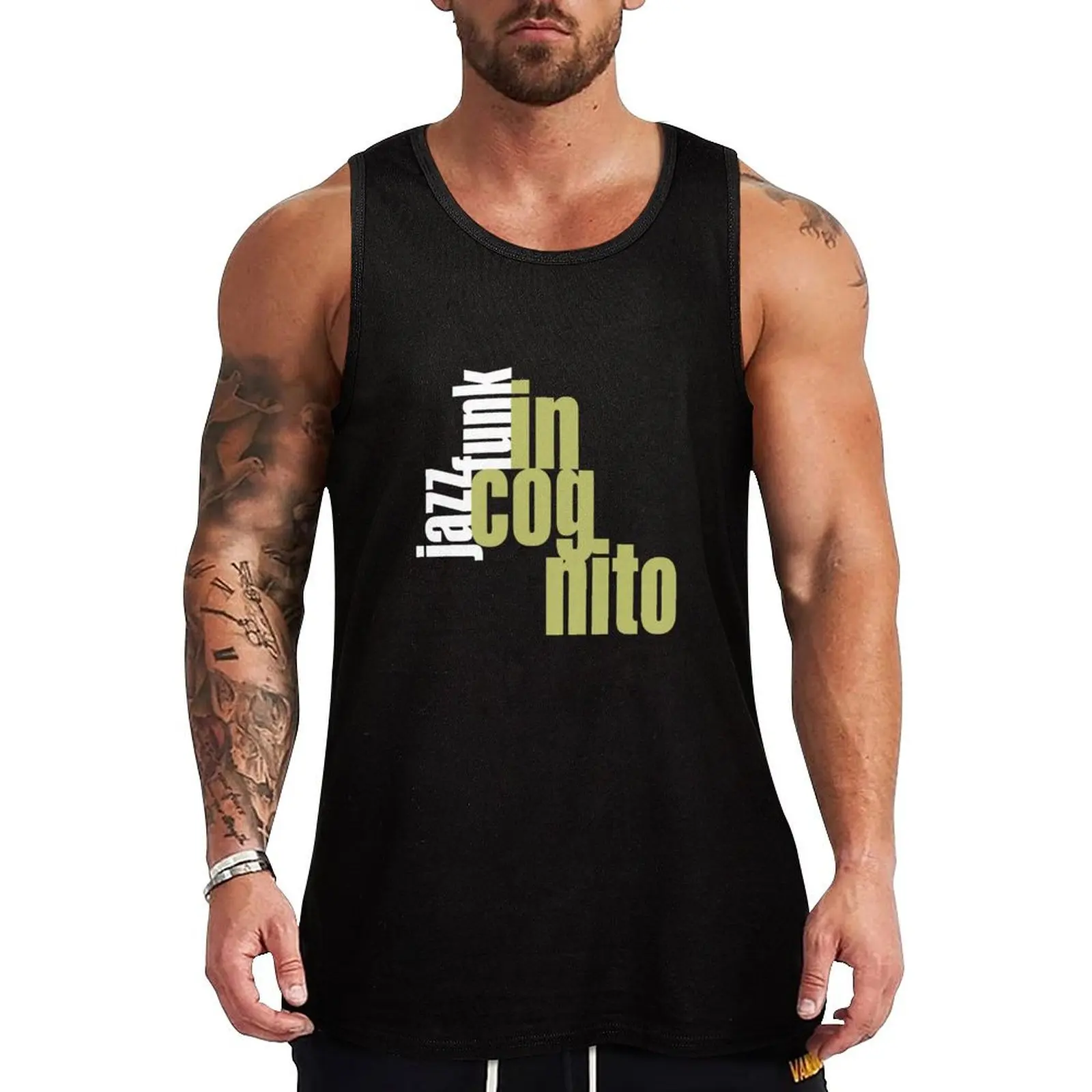Jazz Funk Incognito Tank Top Gym Tank Top Quick Dry Sleeveless Fitness Shirt