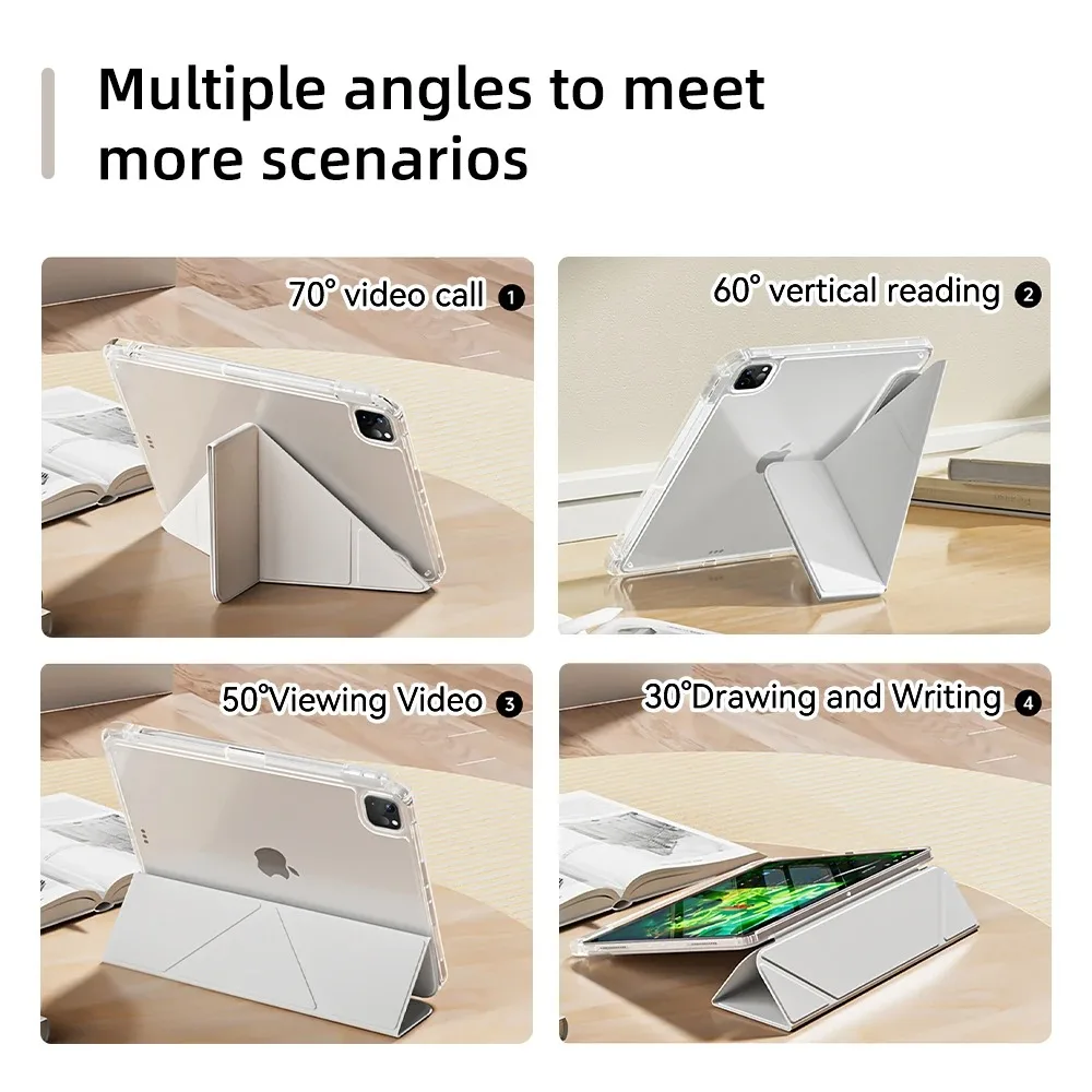 Per iPad Air 5 Custodia 2024 Air 6 11 iPad Pro 11 12.9 13 10 Gen 10.2 9th 8th 6th 5th 9.7 pollici Mini 7 6 Smart Case con portapenne