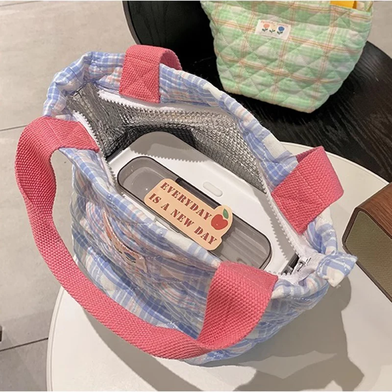 1 طالب العزل الحراري حقيبة صندوق الغداء حقيبة يد سميكة الألومنيوم احباط مكتب عامل اليد حمل حقيبة الغداء بينتو حقيبة