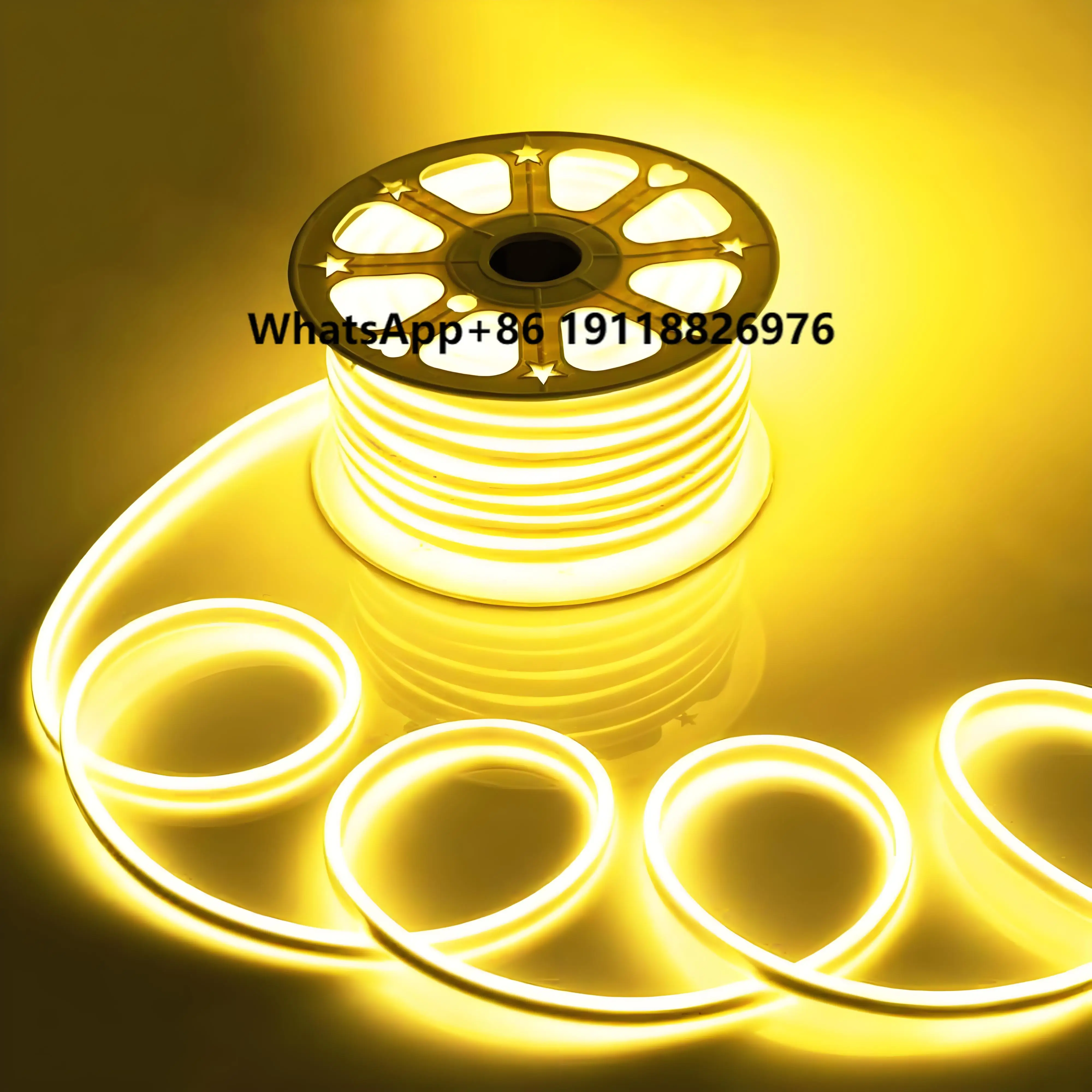 

Waterproof Flexible LED Neon Light Strip Plug-in Powered Warm White Neon Rope Lights for Room Home Party Christmas Decoration