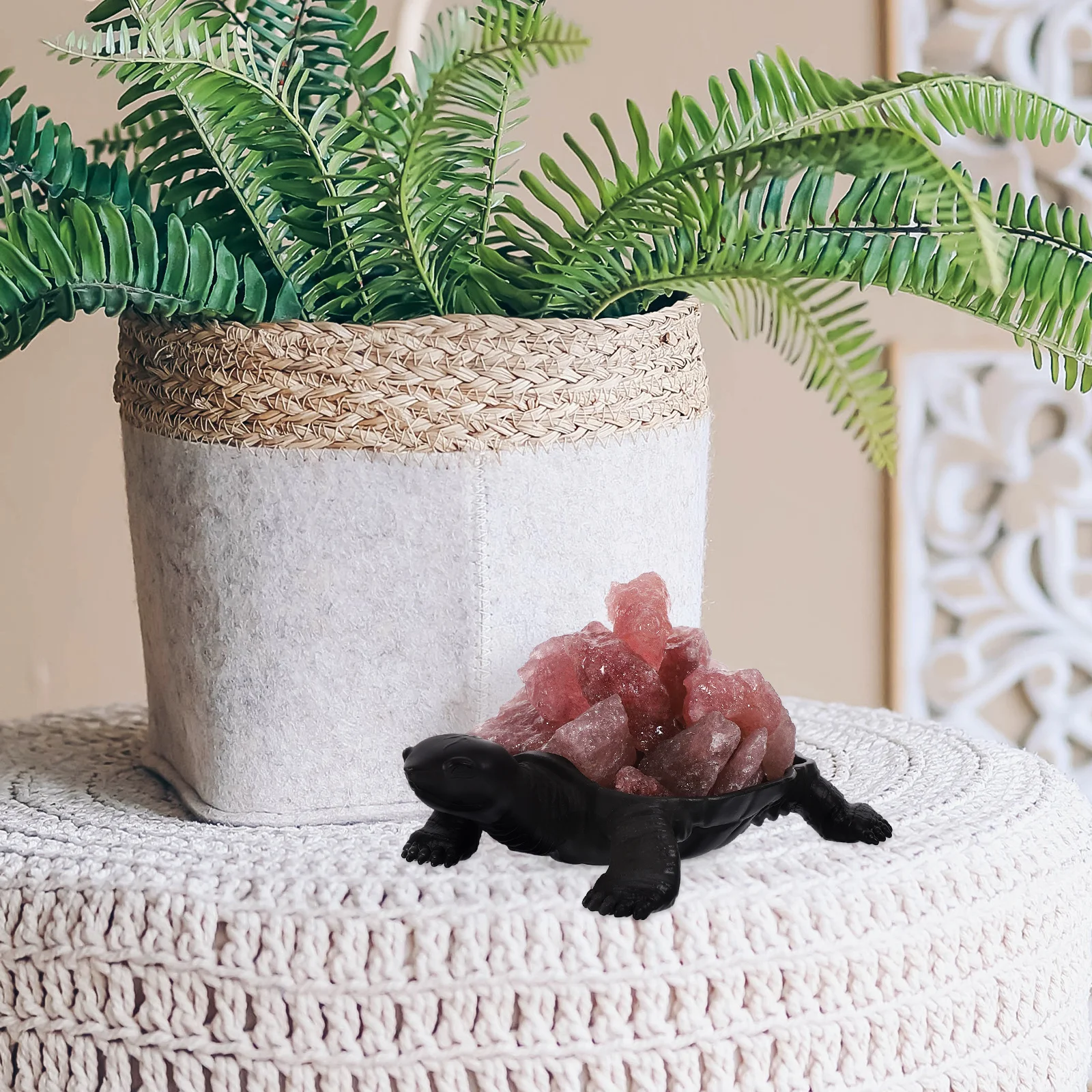 

Crystal Turtle Statue Alloy Desktop Figure Compact Animal Ornament for Office Bedroom Decor Desk Decor Metal Turtle Sculpture