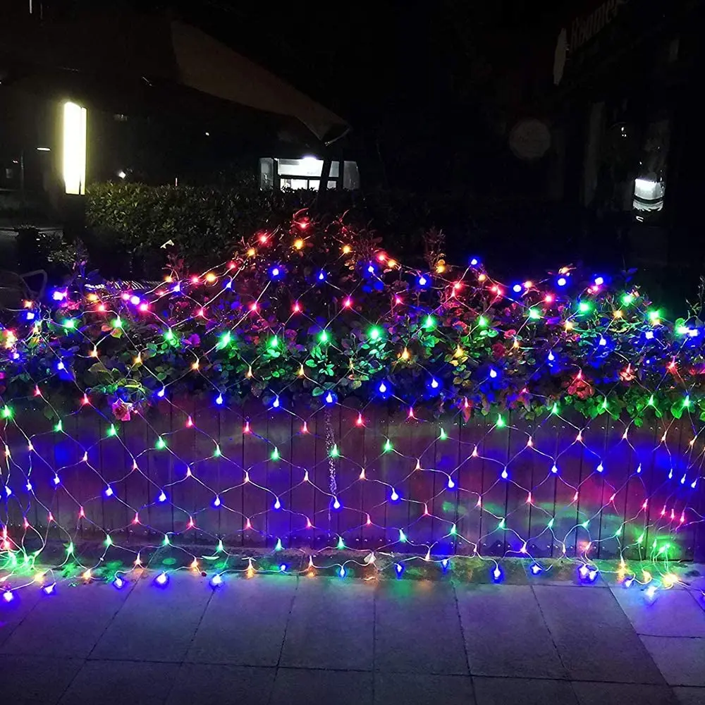 Christmas Net Lights, 640 LED 6m X 4m String Lights with 8 Modes, Christmas Outdoor Lights Mesh Fairy String Light Garland