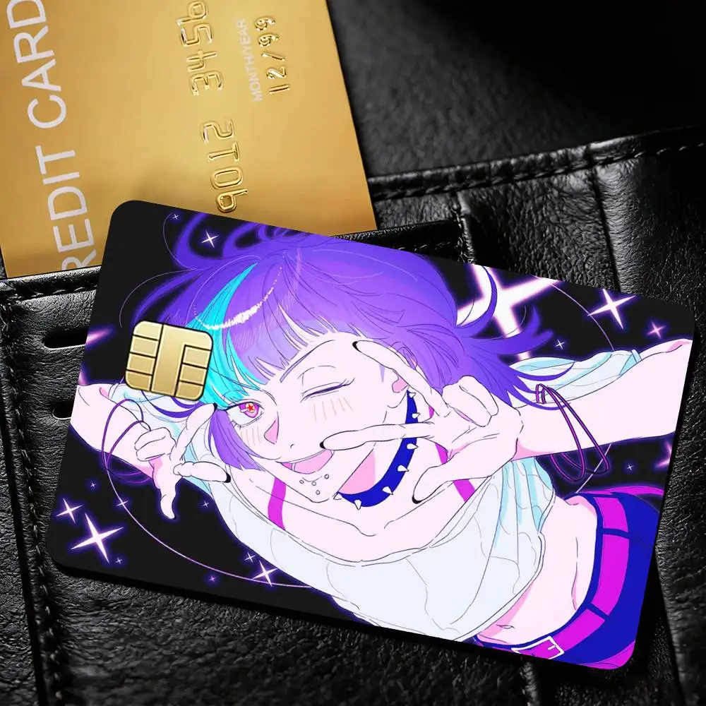 K-Kirara H-Hoshi Credit Card Skin Stickers For VISA Bank Bus Metro Access Card Protective Film Cover Sticker