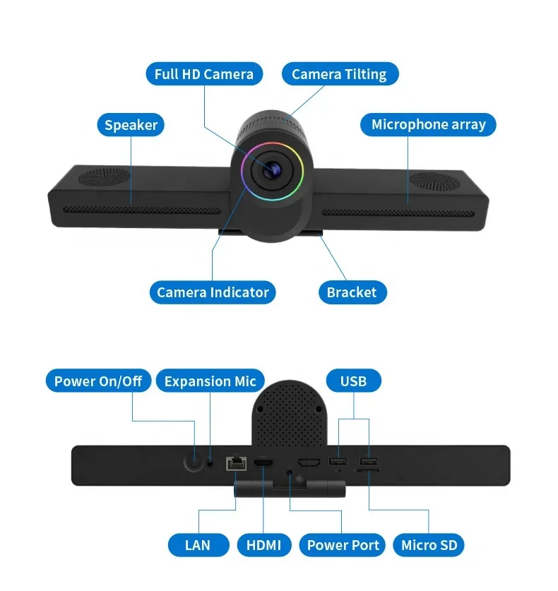 All In One 4k Audio Video Conference System Wide Angle Video Conferencing Camera for Meeting