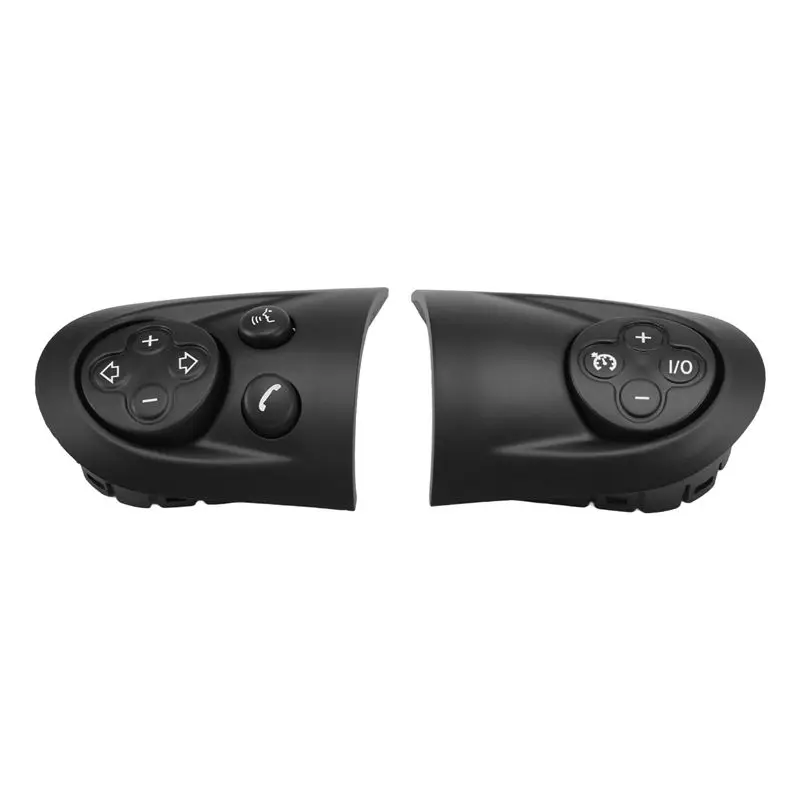 Durable-For MINI Cooper R55 R56 R57 R58 R59 R60 R61 Steering Wheel Multifunction Control Switch Cover 2X Set