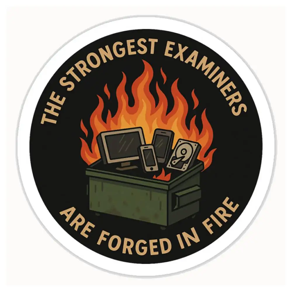 Forged In A Dumpster Fire Waterproof Stickers For Decorating Car Windows Motorcycles And Computers.