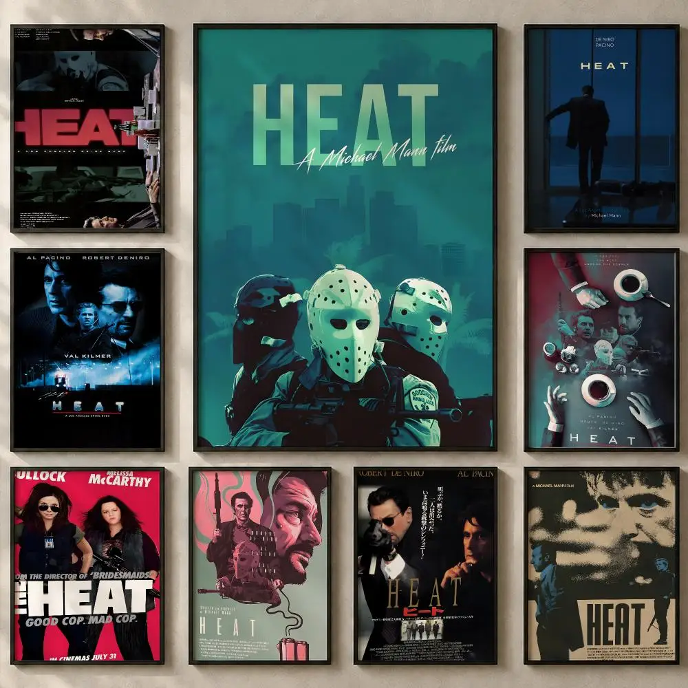 Movie H-HeatS Poster Art  Self-Adhesive No Glue Residue Wall Sticker for Home Office Nursery