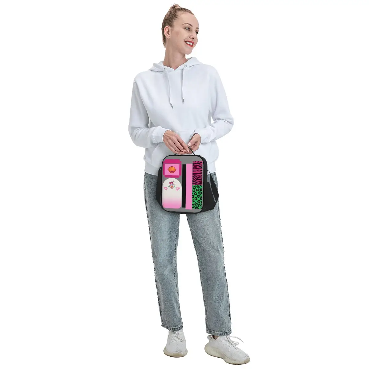 Glamrock Chica Fazbear أكياس الغداء الترفيه معزول بينتو صندوق مقاوم للماء حقيبة الغداء مانعة للتسرب نزهة أكياس حقيبة للحفاظ على البرودة #6