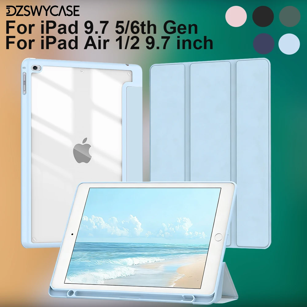 Case for iPad 9.7 inch 6/5th Gen 2018/2017, for iPad Air 2/1