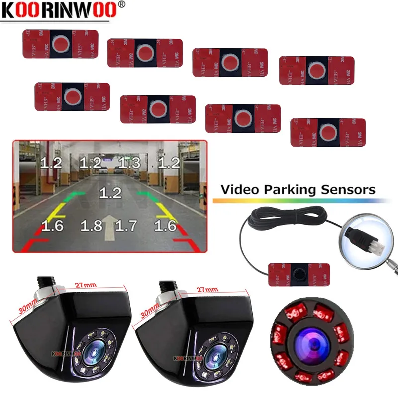 Parktronic Sensors Cars Front And Back Blindspot Detection For Alerts Driving Reversing Camera Smart Video System Parking Radar