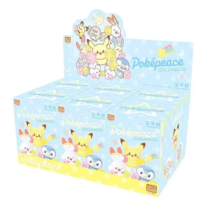 Pokémon Poképeace Sweet Moment Magnetic Plush Blind Box Pikachu Rowlet Doll Pendant Keychain Fridge Magnets Mystery Bag Toy Gift - view 5