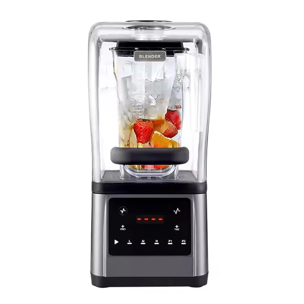 High Performance Multifunction Mixer Juice Blender 1600ML Digital Display Commerical Beaker Electric Food Blender Machine