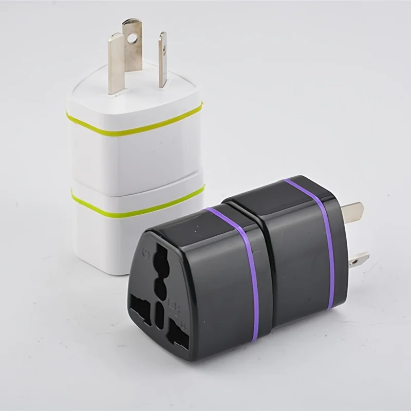 1/2Pcs Worldwide Travel Adapter, AU US EU UK Power Converter, Pure Copper Core, Slim 3 Pin, Safe Charging