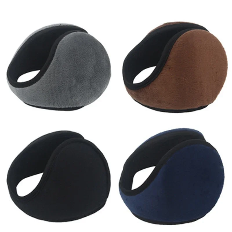 Fashion Unisex Cold Protection Neck Guard Earmuffs Solid Color PracticalKeep Warm Plush Women Ear Mask Winter Accessories