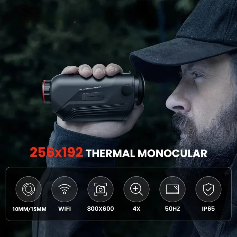 G210 New Thermal Imager Hunting Imaging Monocular 256X192px 50Hz Night Vision Scope Infrared Camera Telescope