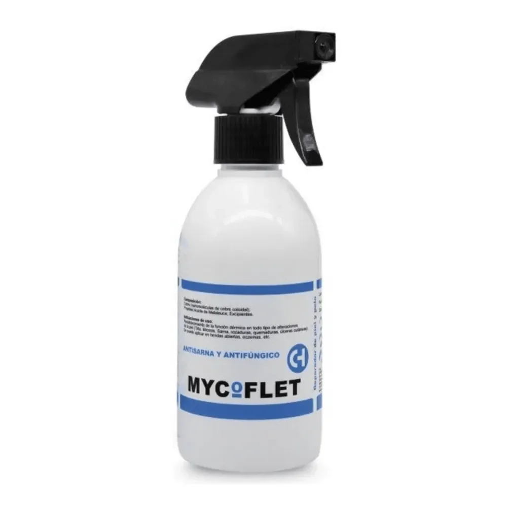 Mycoflet 250 ml spray antifúngico y cicatrizante para animales Chemical Ibérica